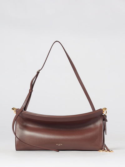 le click east west smooth leather shoulder bag with tassels