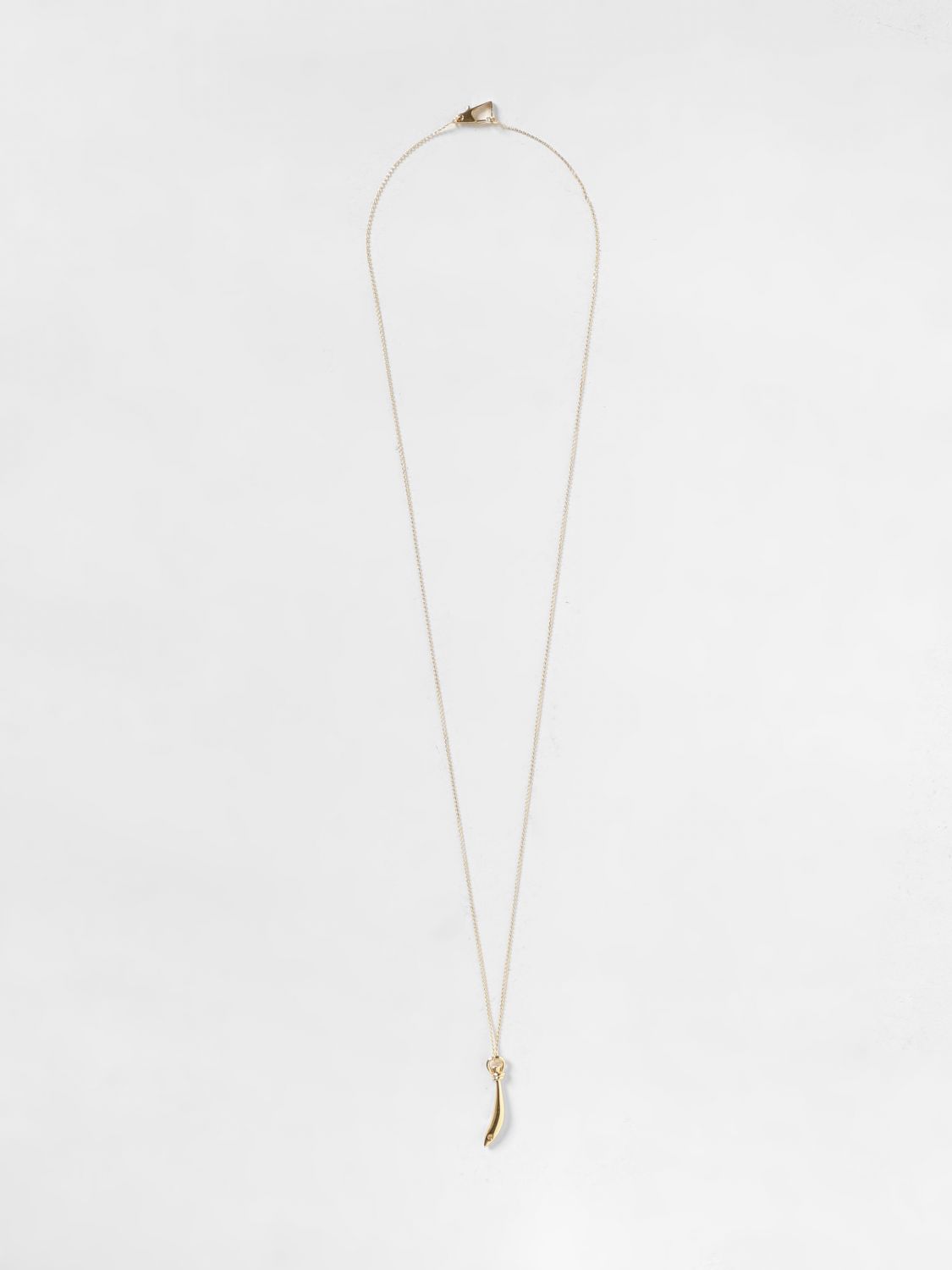 sardine gold-plated silver necklace with pendant