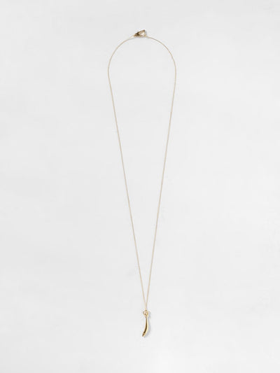 sardine gold-plated silver necklace with pendant