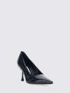 ixia 80 crocodile-effect patent leather court shoes