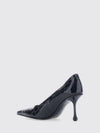 ixia 80 crocodile-effect patent leather court shoes