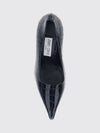 ixia 80 crocodile-effect patent leather court shoes
