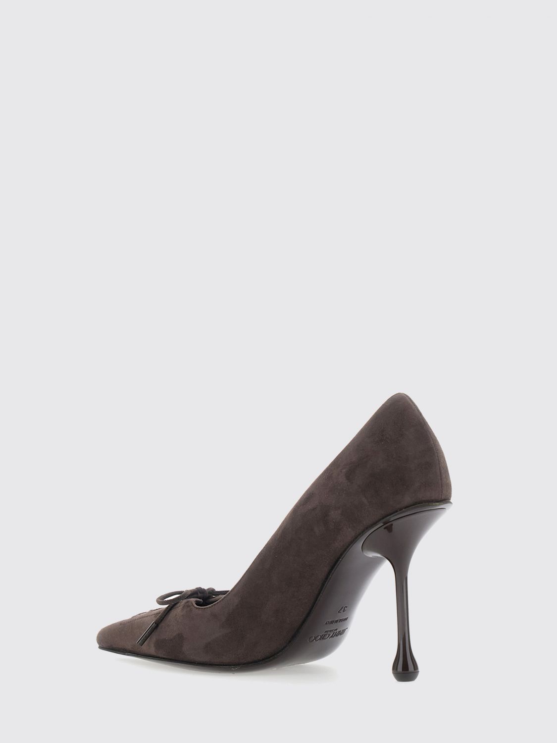 scarlett 95 suede court shoes with bow appliqué