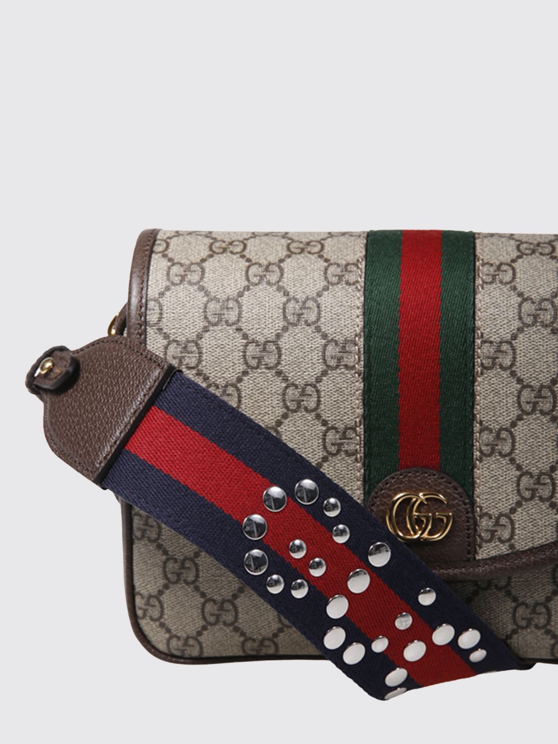 ophidia mini crossbody bag in gg supreme fabric with monogram