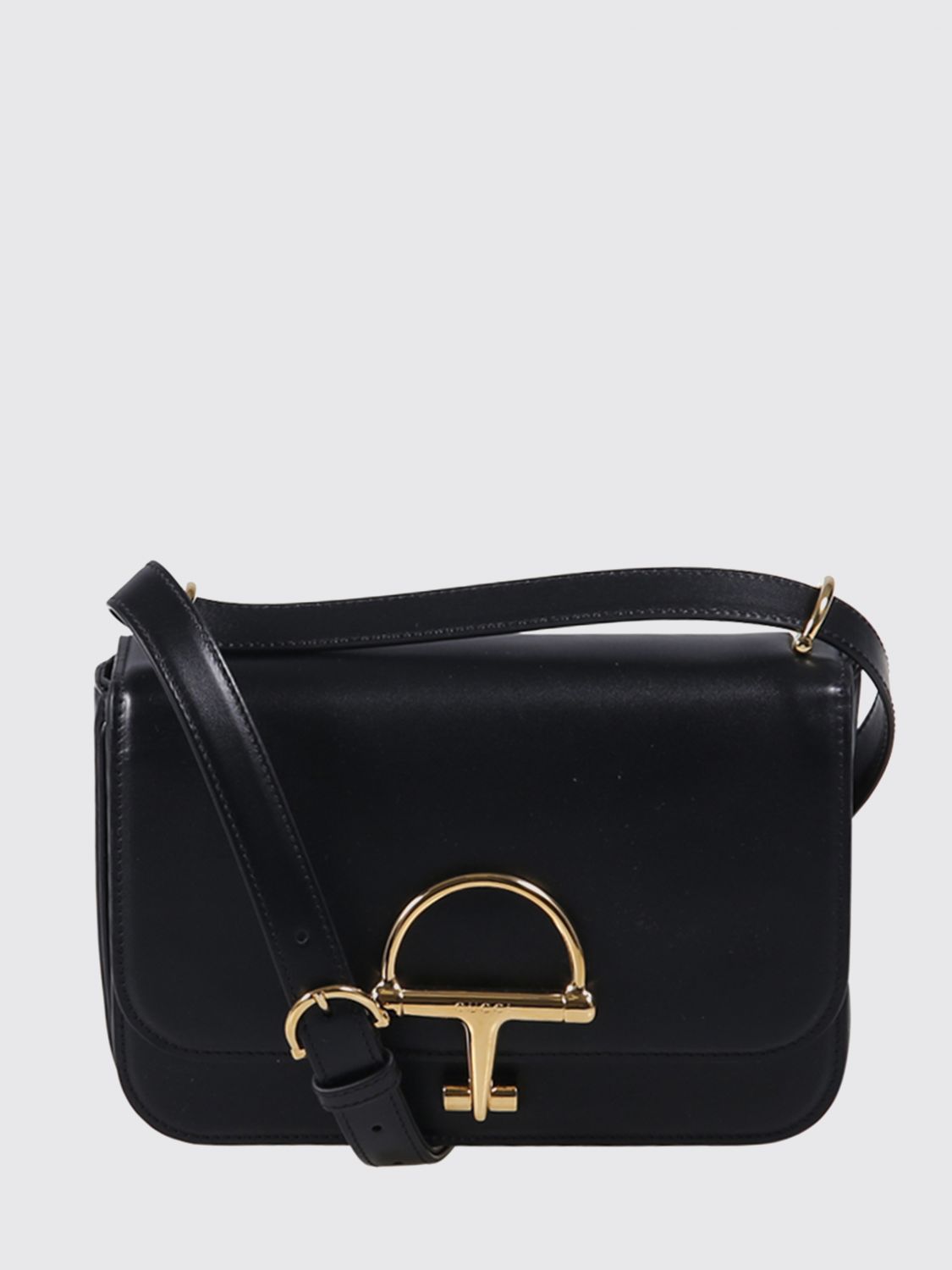 siena calfskin leather crossbody bag with horsebit detail