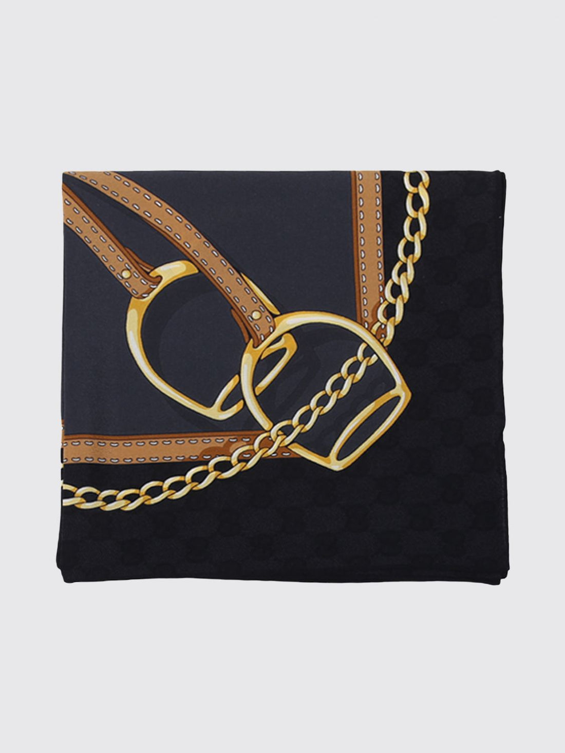 GUCCI OS multicolour graphic print pure silk foulard