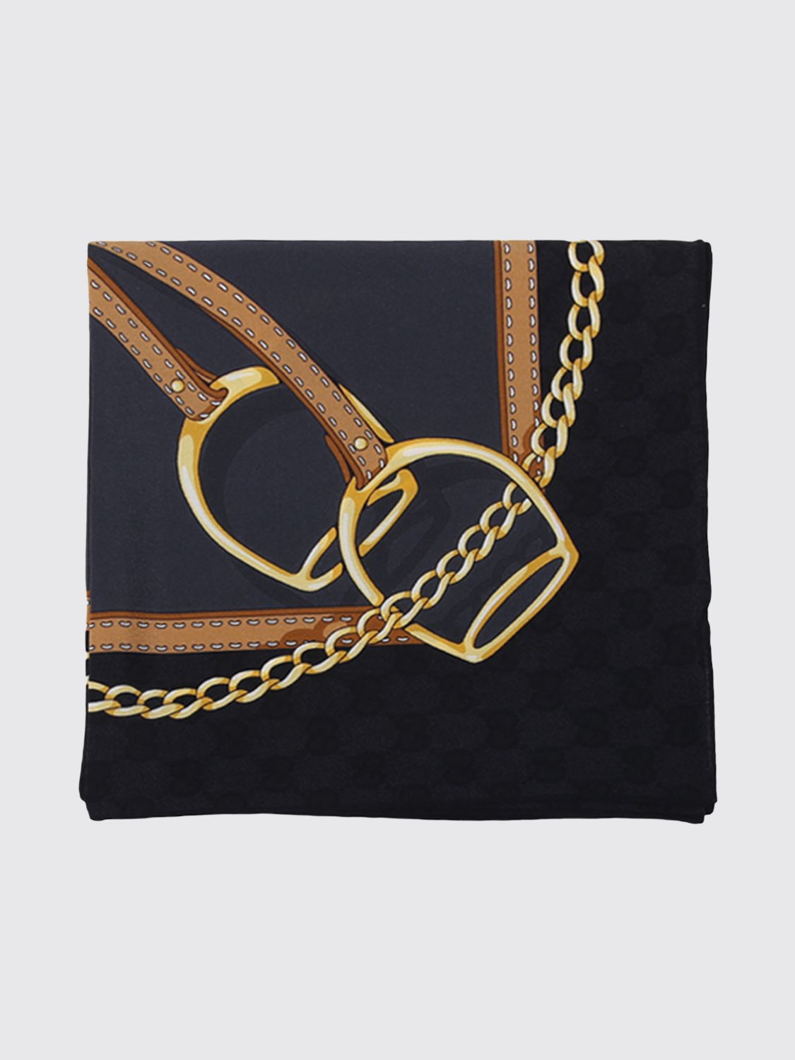 multicolour graphic print pure silk foulard