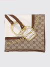 multicolour graphic print pure silk foulard