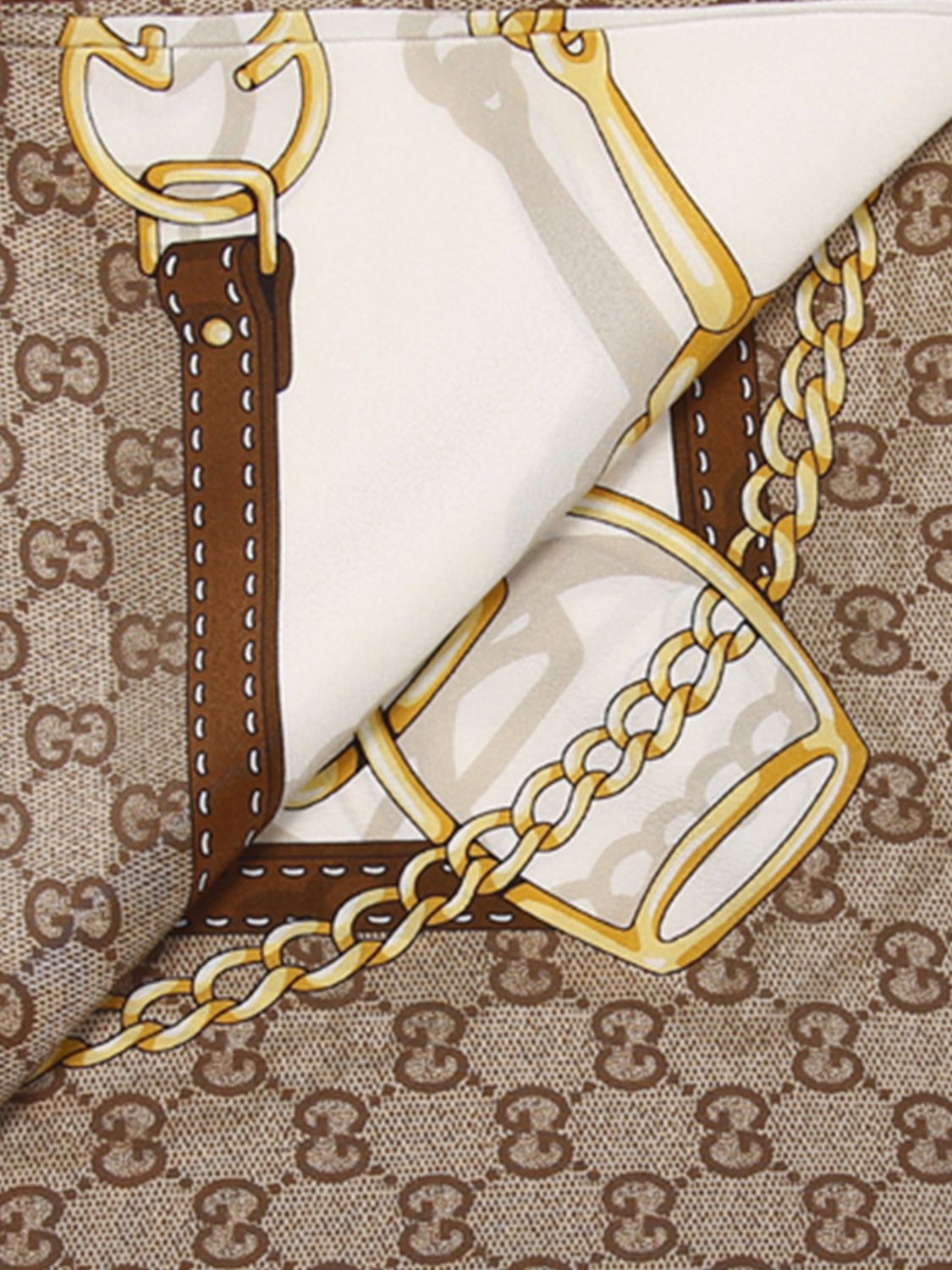 multicolour graphic print pure silk foulard