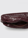 jodie shoulder bag in intrecciato lambskin leather with knot