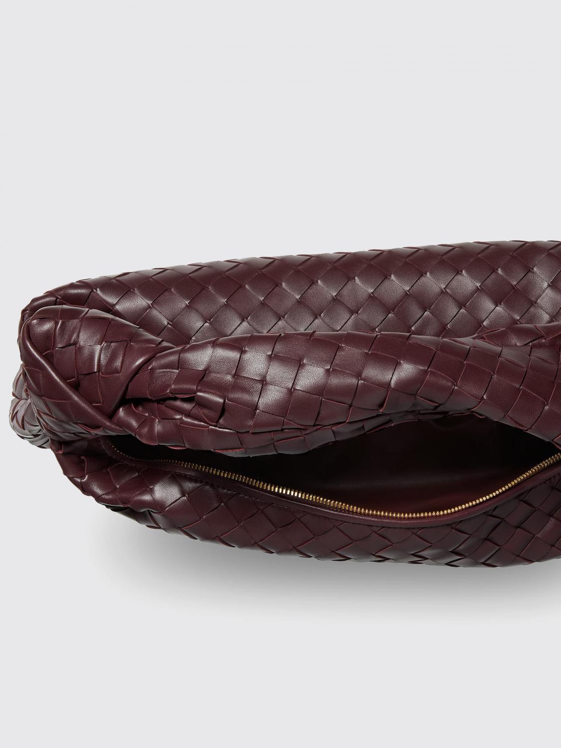 jodie shoulder bag in intrecciato lambskin leather with knot