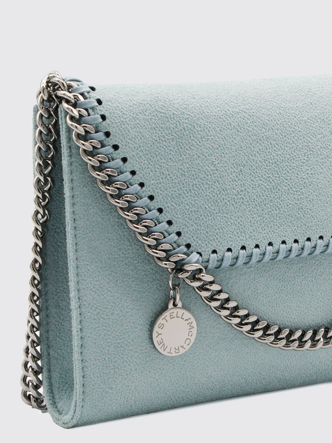 falabella wallet on chain mini bag in eco alter mat