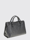 le city medium arena lambskin handbag with studs and mirror