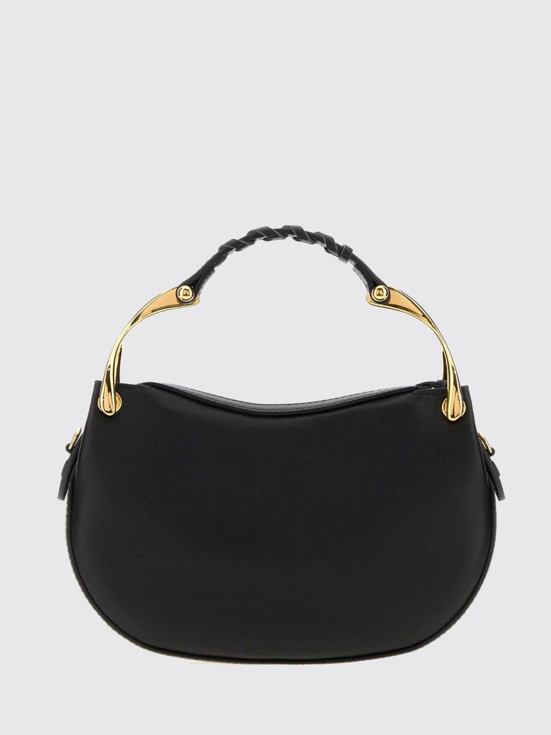 MCQUEEN OS wishbone leather mini handbag with removable shoulder strap