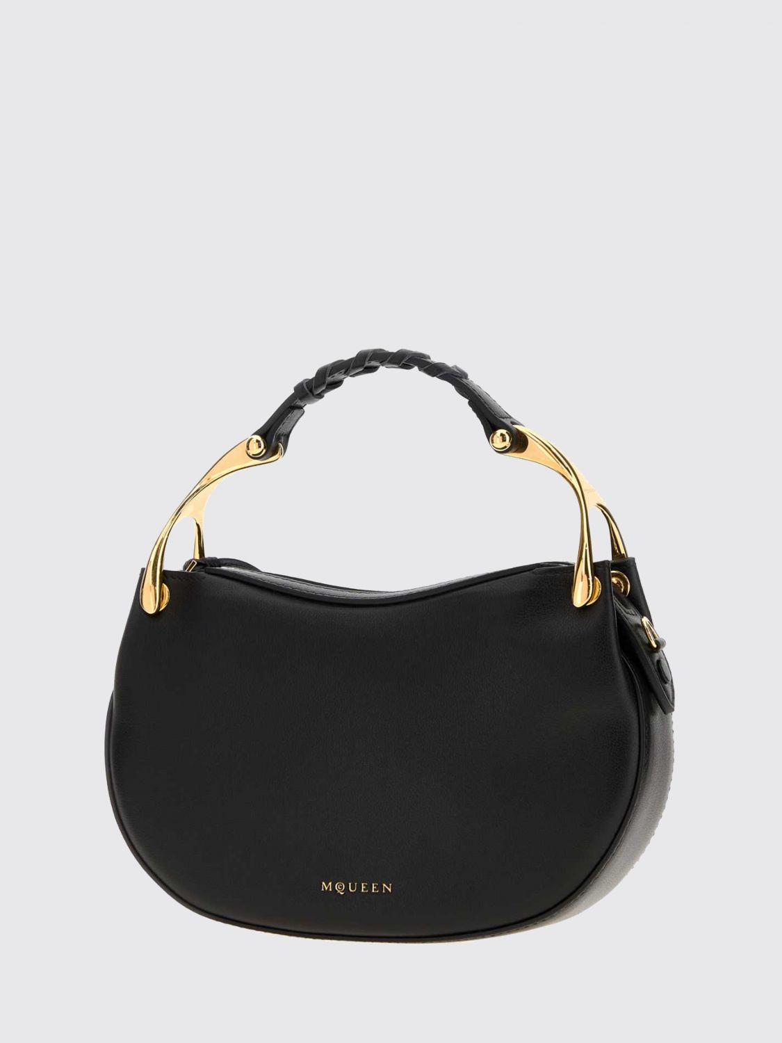 wishbone leather mini handbag with removable shoulder strap