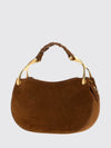 wishbone suede and leather mini shoulder bag