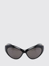 cat-eye acetate sunglasses with rounded shape and gg logo