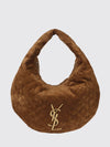 icare quilted suede shoulder bag with ysl monogram