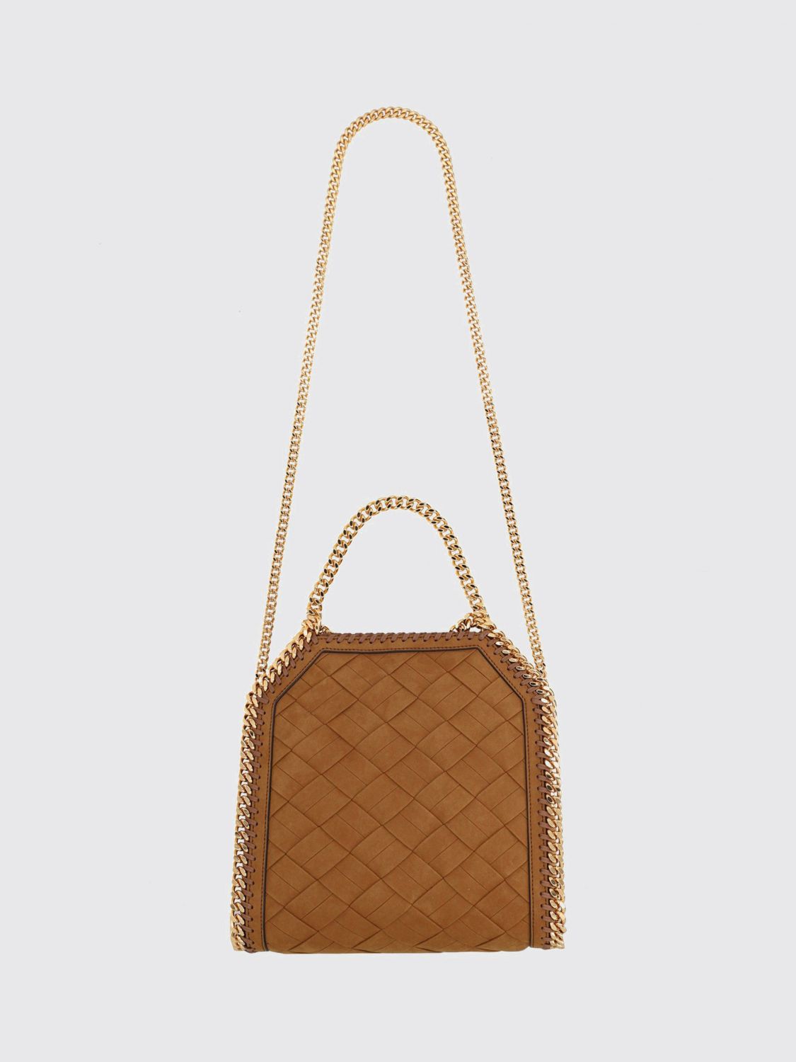 falabella woven faux-suede handbag