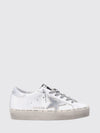 hi star leather platform sneakers with laminated details