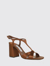 kesia high square-heeled satin sandals with ankle strap