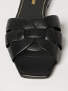tribute smooth calf leather low-heeled mule sandals