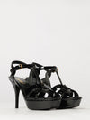 tribute patent leather high heel platform sandals