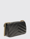 loulou matelassé leather shoulder bag with chevron quilting