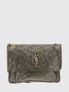 niki shoulder bag in quilted calfskin with ysl monogram