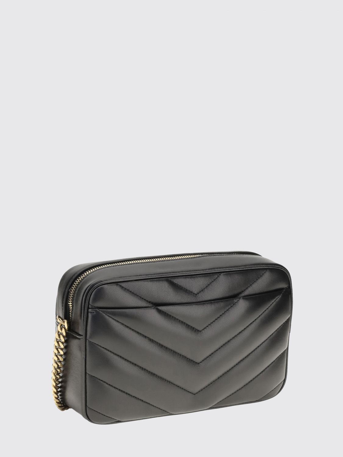 loulou mini bag in matelassé lambskin with monogram