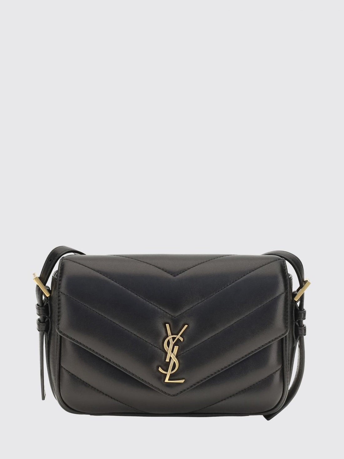 SAINT LAURENT OS loulou mini bag in matelassé lambskin with flap
