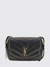 loulou mini bag in matelassé lambskin with flap