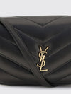 loulou mini bag in matelassé lambskin with flap