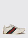 tempo low-top sneakers in leather and mesh with web detail