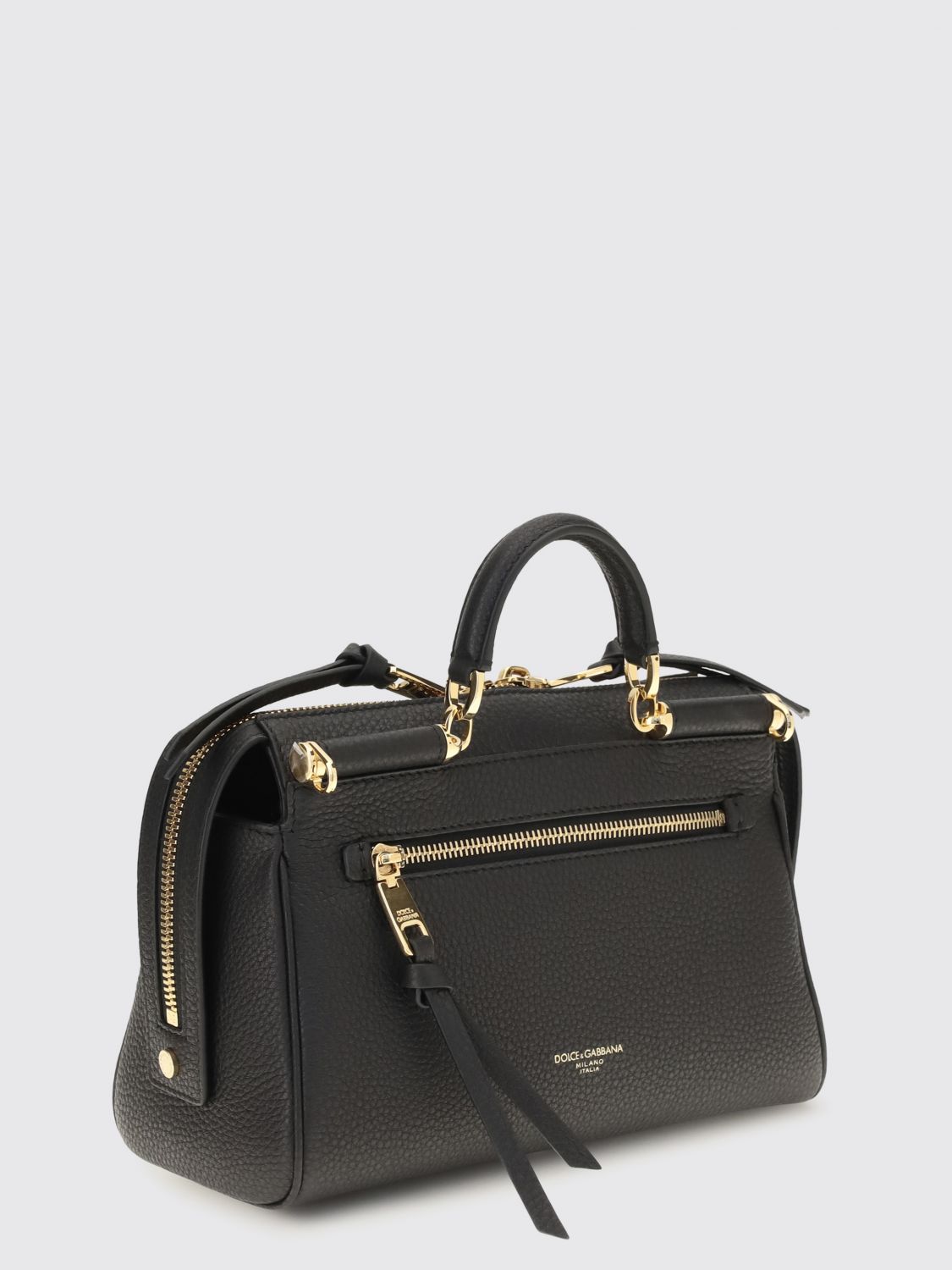 vittoria grained calfskin leather handbag with shoulder strap