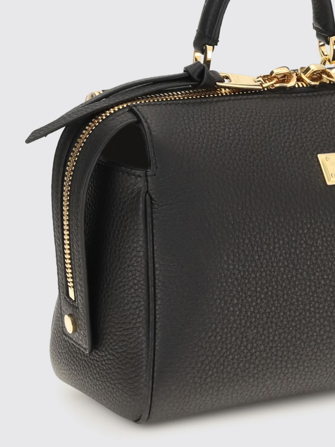 vittoria grained calfskin leather handbag with shoulder strap