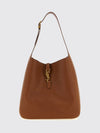 le 5 à 7 smooth calfskin leather shoulder bag with ysl buckle
