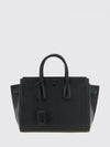 sac de jour grained sheepskin leather handbag with padlock