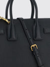sac de jour grained sheepskin leather handbag with padlock