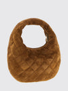 icarino quilted suede handbag with ysl logo