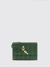 andiamo intrecciato lambskin zipped card holder