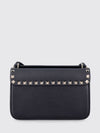 rockstud grained calfskin leather crossbody bag