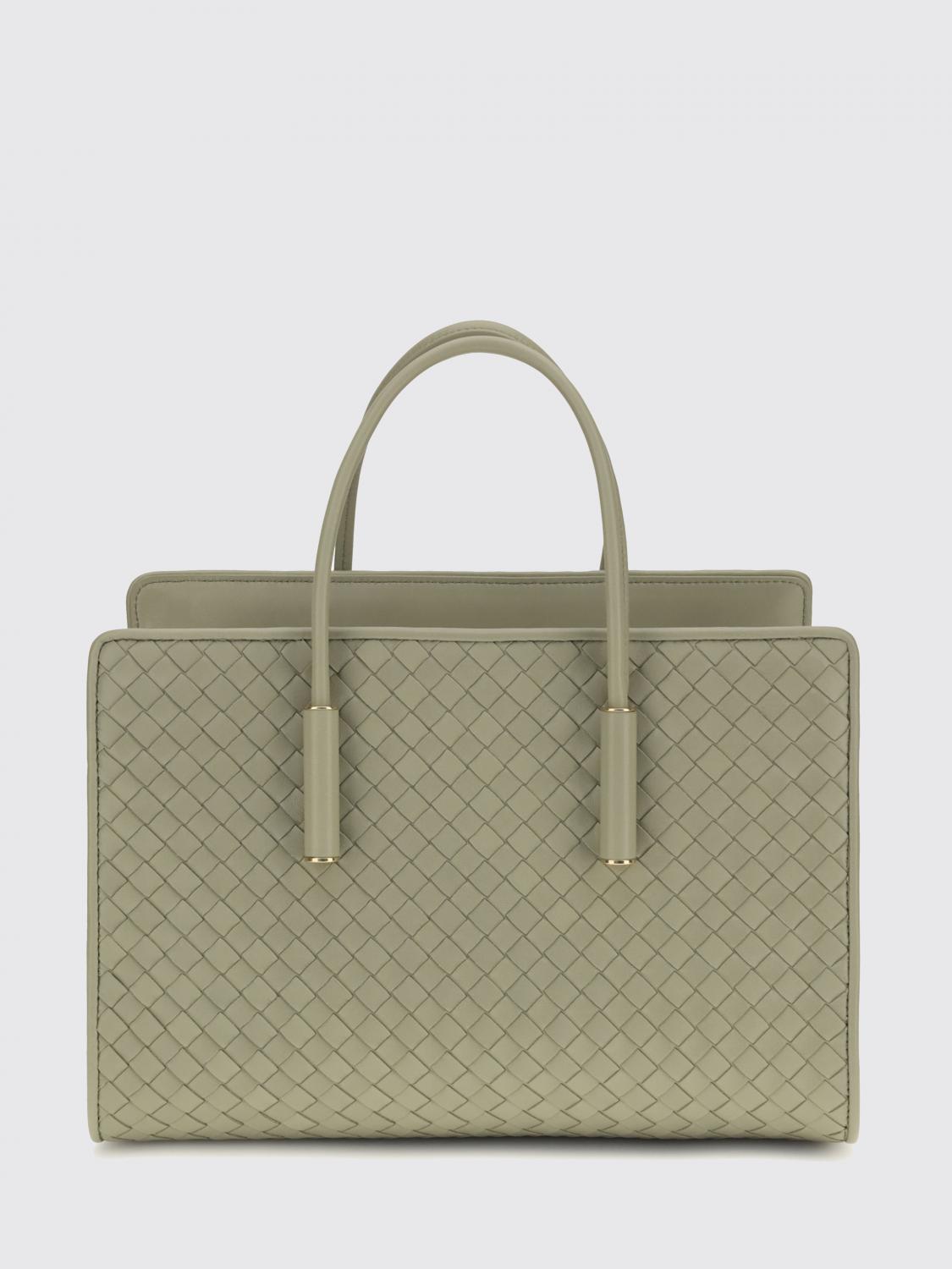 barbara intrecciato lambskin handbag