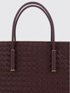 barbara intrecciato lambskin handbag
