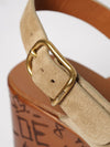 high wedge suede sandals chloé with ankle strap