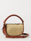 marcie small hobo bag chloé in raffia with braided leather handle