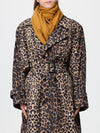 square wool scarf with ysl monogram print and fringed edges