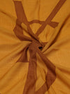 square wool scarf with ysl monogram print and fringed edges