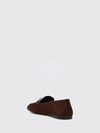 suede loafers with horsebit detail