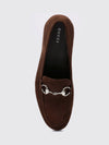 suede loafers with horsebit detail